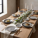 Euclid Plate Collection styled in a fine-dining tablescape