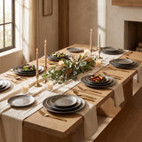 Ritz Speck Plate Collection styled in a fine-dining tablescape