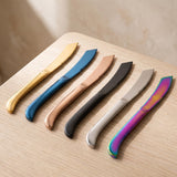 Close-up of the New York Knife iridescent finishes