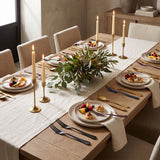 Milan Fruit Fork in a fine-dining tablescape
