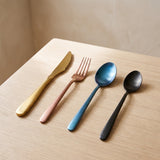 Close-up of the Vibrant Set flatware