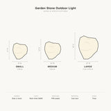 Garden Stone Outdoor Light sizes and specifications