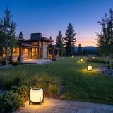 Lampara Outdoor Light (Solar) spread across an estate lawn at dusk