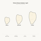 Vibrant Stone Outdoor Light sizes and specifications