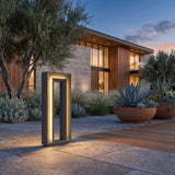 Close-up of the Prism Pathway Light (Outdoor Solar) material, finish and glow