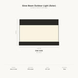 Glow Beam Outdoor Light (Solar) sizes and specifications