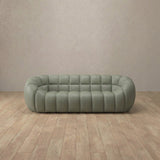Top Grain Leather::Cuban Sofa 2 Seater Sage Top Grain Leather