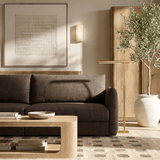 Contemporary Italian Sofa Chaise Sectional (142")