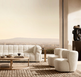 Puff Sofa Chaise Sectional (133")