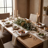 Pillow Ree Bowl styled in a fine-dining tablescape
