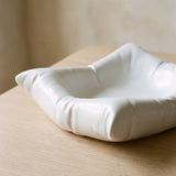 Close-up of the Pillow Ree Bowl ruched pillow form