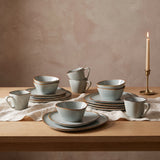 The full Diamond Dinnerware Set range shown together