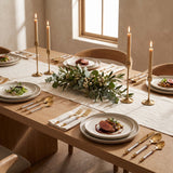 Noble Golden Cutlery Set in a fine-dining tablescape