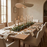 Noble Golden Cutlery Set styled in a warm dining room