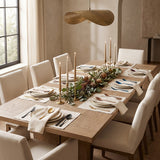 Paris Spoon styled in a warm dining room