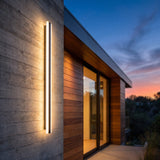 Close-up of the Stripe Lined Wall Light profile and mounting