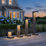 The full Block Lane Outdoor Solar Light range shown together
