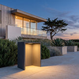 Close-up of the Block Lane Outdoor Solar Light material, finish and glow