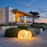 Close-up of the Vibrant Stone Outdoor Light material, finish and glow