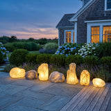 The full Vibrant Stone Outdoor Light range shown together