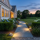 Rocky Light (Outdoor Solar) lighting a stone garden path at dusk