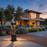 Close-up of the Nimbus Quad Solar Light material, finish and glow
