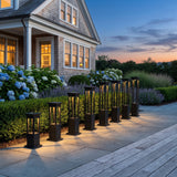 The full Nimbus Quad Solar Light range shown together