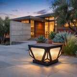Close-up of the Glow Beam Outdoor Light (Solar) material, finish and glow