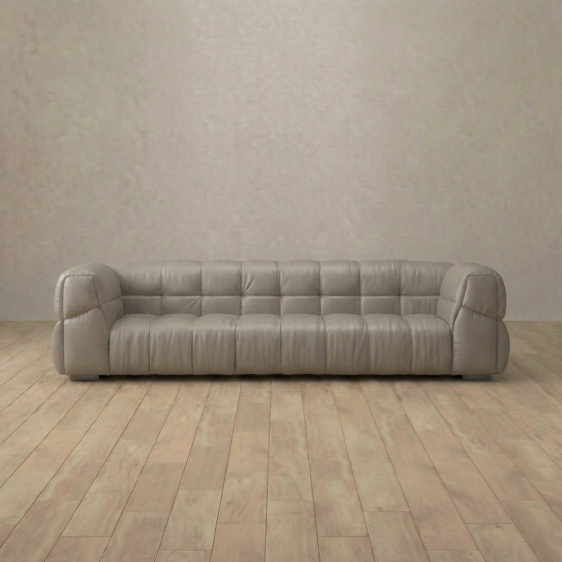Puff Sofa 3 Seater (96") — Pewter