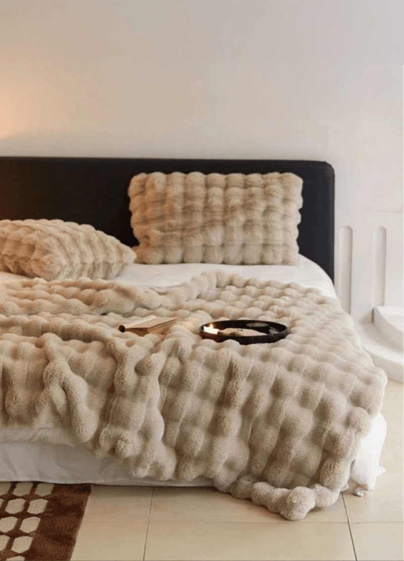 Rabbit Faux Fur Blanket