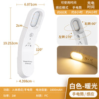 Home USB Rechargeable Intelligent Charging Human Body Sensing Night LED Lamp