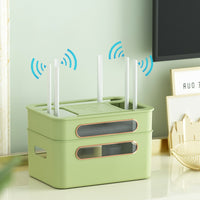 Desktop Socket Storage Plastic Cable WIFI Wireless Router Storage Box