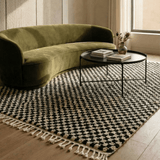 Checkered Shag Moroccan Rug
