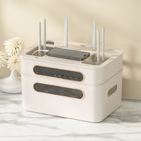 Desktop Socket Storage Plastic Cable WIFI Wireless Router Storage Box