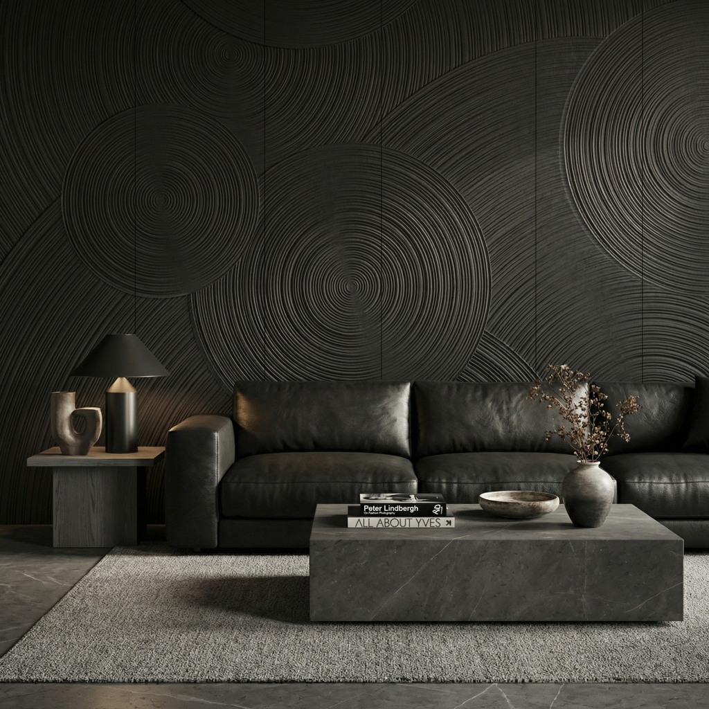 Orbital Ring Grooved Wall Panel