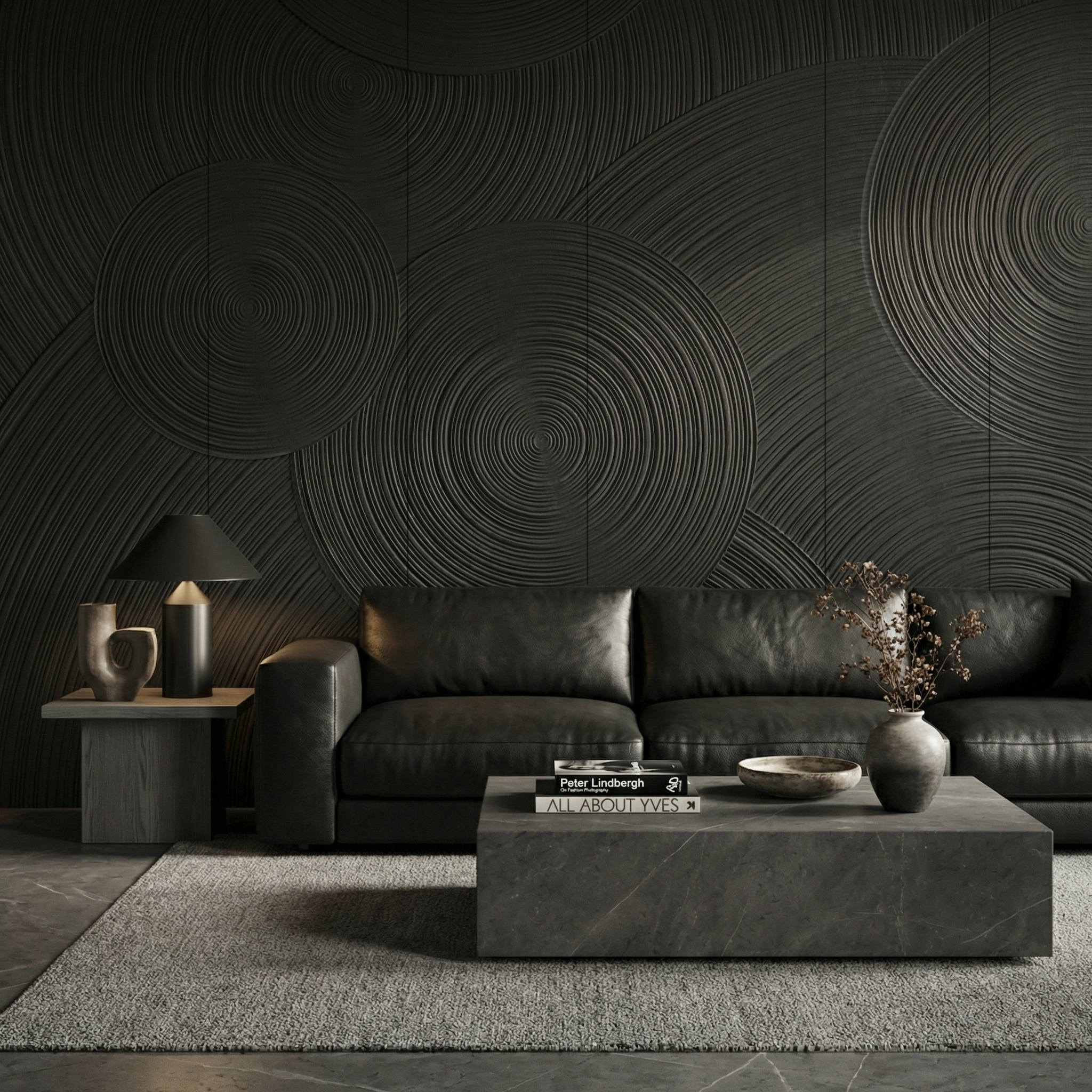 Orbital Ring Grooved Wall Panel