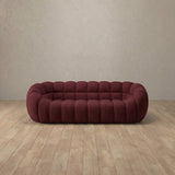 Linen Blend::Cuban Sofa 2 Seater Burgundy Linen Blend [grid:2:LB] [grid:6:LB]