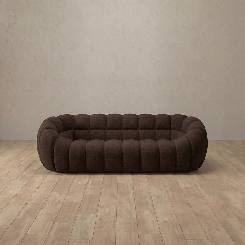 Linen Blend::Cuban Sofa 2 Seater Espresso Linen Blend v2 8:LB