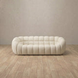 Top Grain Leather::Cuban Sofa 2 Seater Ivory Top Grain Leather
