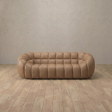 Top Grain Leather::Cuban Sofa 2 Seater Latte Top Grain Leather [grid:3:TGL]