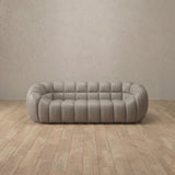 Top Grain Leather::Cuban Sofa 2 Seater Pewter Top Grain Leather