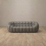 Top Grain Leather::Cuban Sofa 2 Seater Stone Top Grain Leather