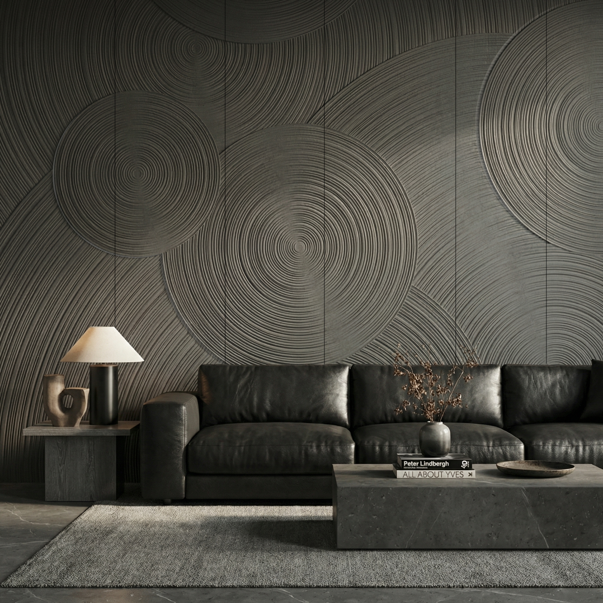 Orbital Ring Grooved Wall Panel
