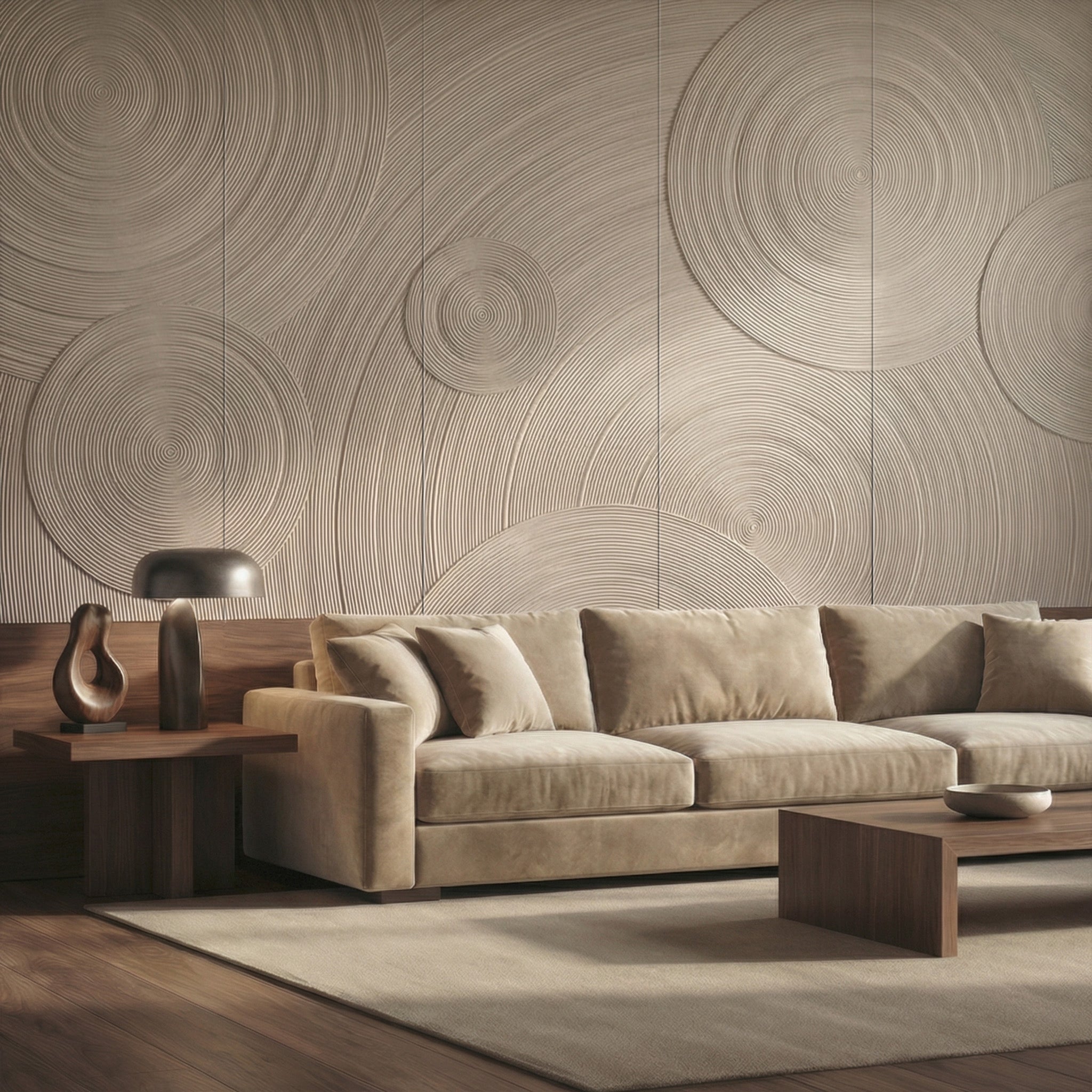 Orbital Ring Grooved Wall Panel