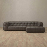 Puff Sofa Chaise Sectional (133")