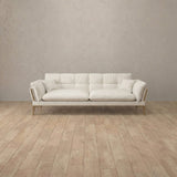Linen Blend::Modern Italian Sofa  Loveseat (73") OffWhite Linen Blend [grid:1:LB]