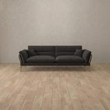 Boucle::Modern Italian Sofa  Loveseat (73") Smoke 2 Boucle [grid:7:BCL]