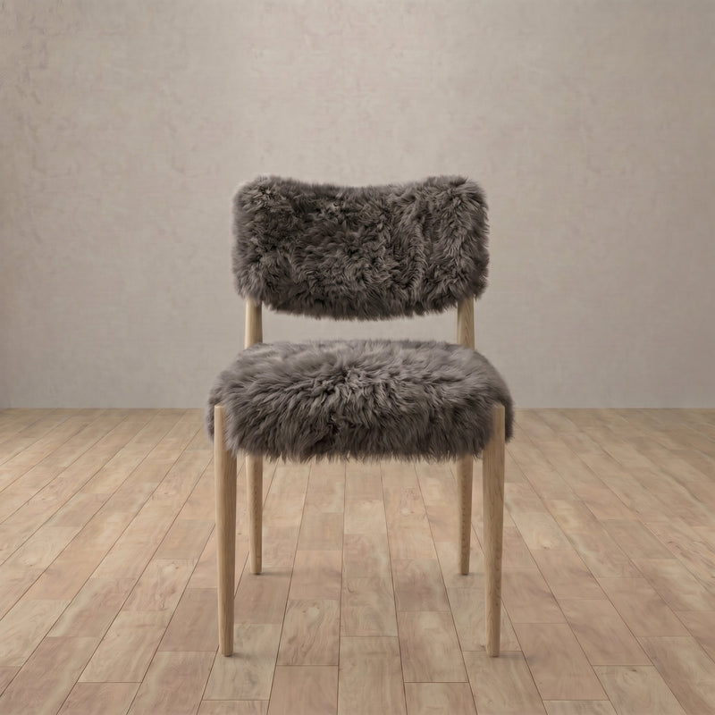 Japandi Wishbone chair in black oak with woven rush seat