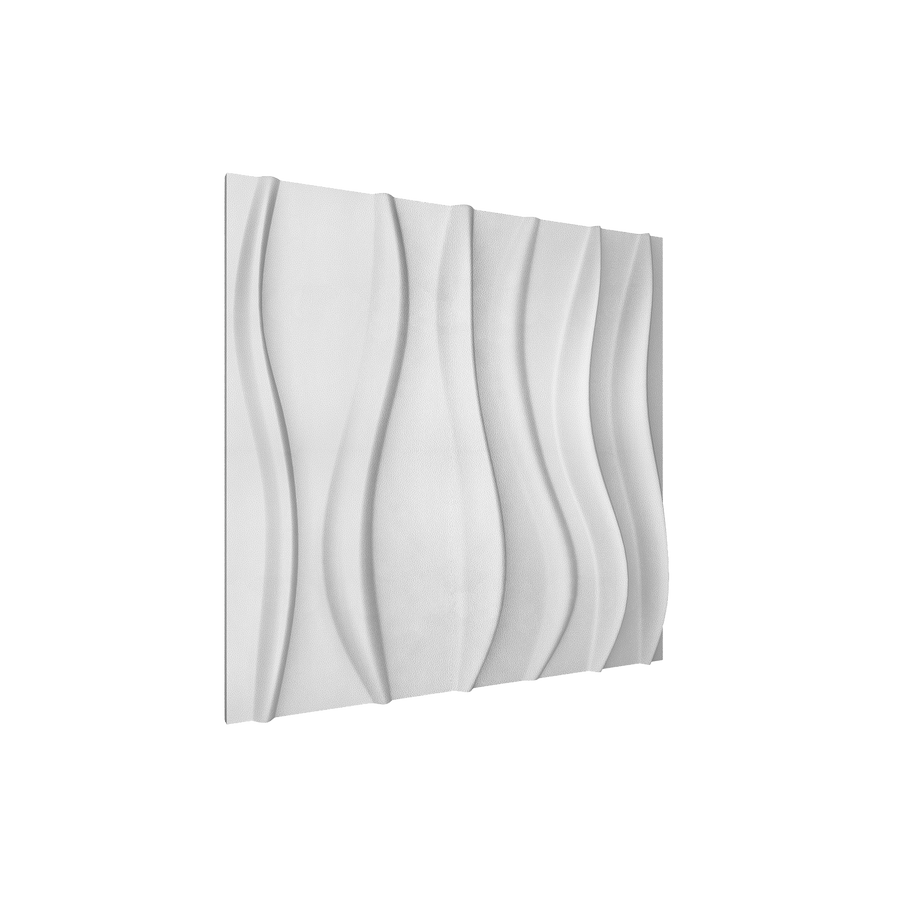 River Square 3D Leather Wall Panel
