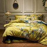 Tranquility Yellow Pillowcase Set (Long-staple Sateen Cotton)